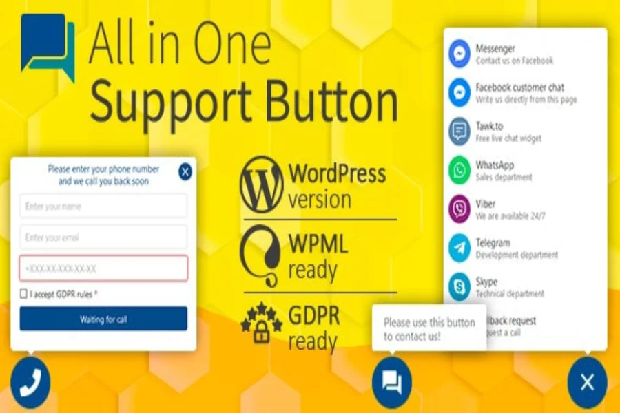 All in One Support Button